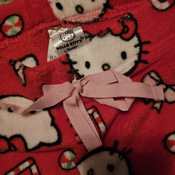 Hello Kitty Christmas Pajama Pants Size S L Hello kitty pajamas plush - Picture 3 of 3
